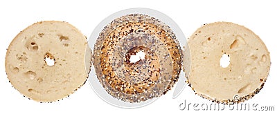 Everything Bagel Stock Photo