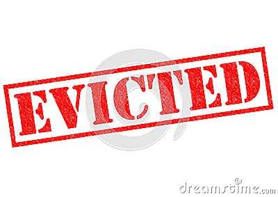 EVICTED Stock Photo