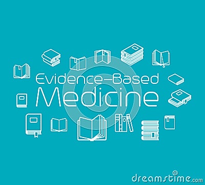 Evidence-based medicine concept Vector Illustration