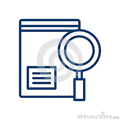 Evidence icon. Thin linear evidence outline icon isolated on white background Vector Illustration