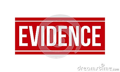 Evidence Rubber Grunge Stamp Seal Vector Illustration Vector Illustration