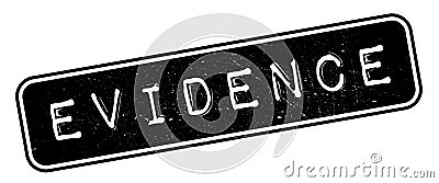 Evidence rubber stamp Vector Illustration