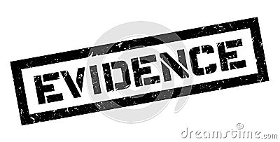 Evidence rubber stamp Stock Photo