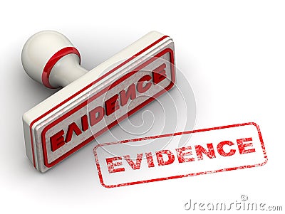 Evidence. Seal and imprint Stock Photo