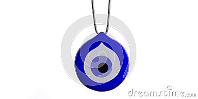 Evil eye amulet, protection, cutout, on white background. 3d illustration Cartoon Illustration