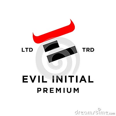 Evil hell logo icon design illustration Cartoon Illustration