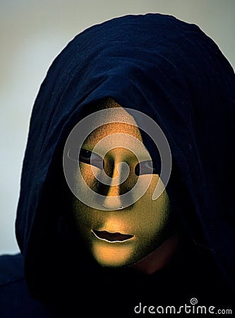 Evil mask Stock Photo