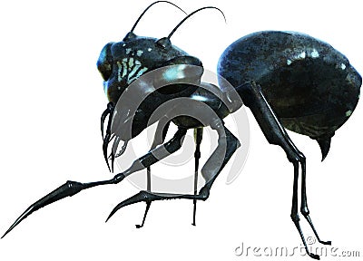 Evil Monster Ant, Beast, Isolated, Insect Stock Photo