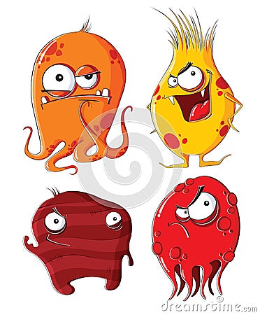 Evil monsters Vector Illustration