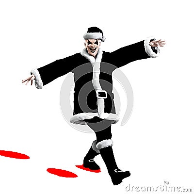 Evil Santa Claus Stock Photo