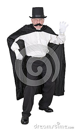 Evil Villain Bad Guy Mean Angry Man Isolated Stock Photo