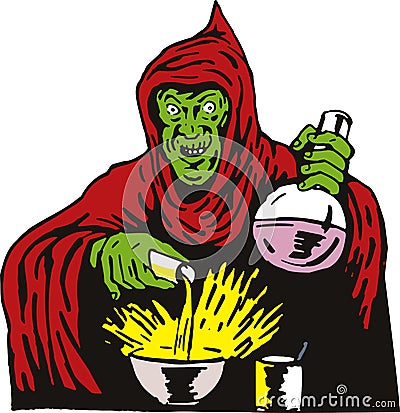 Evil Wizard Stock Photo