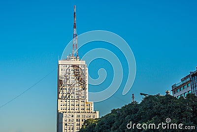 Evita Peron building in Buenos Aires, Argentina Editorial Stock Photo