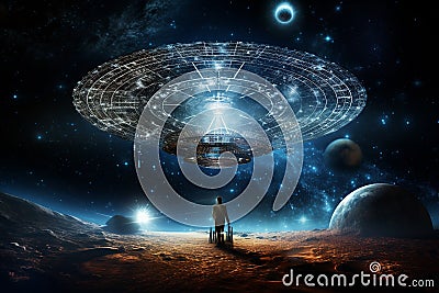 interstellar communication Stock Photo