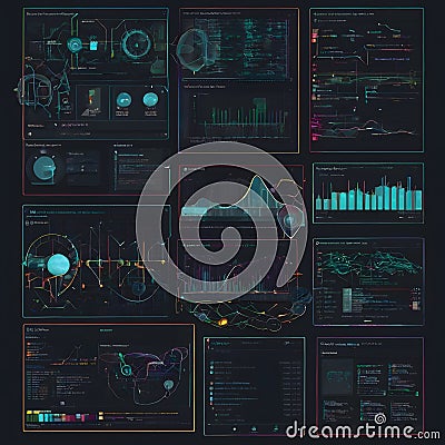 Evolution of Software UI: From Code to AI. Stock Photo