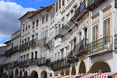 Evora, Portugal - Giraldo square Stock Photo