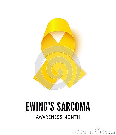 Ewing sarcoma cancer awareness ribbon vector illustration isolated Vector Illustration