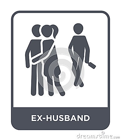 ex-husband icon in trendy design style. ex-husband icon isolated on white background. ex-husband vector icon simple and modern Vector Illustration