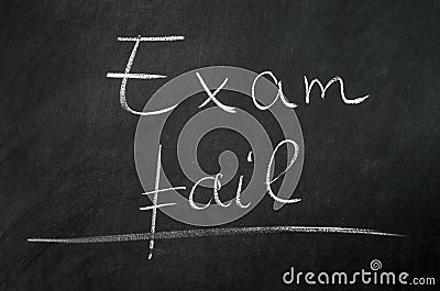 Exam fail Stock Photo