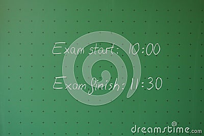 Exam time Stock Photo