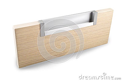 Example of furniture accessories - door furniture handles isolated with clipping path Stock Photo