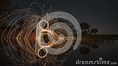 Example of long exposure photography Stock Photo