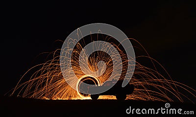 Example of long exposure photography Stock Photo