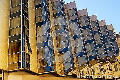 Example of modern architecture, apartment building detail Stock Photo