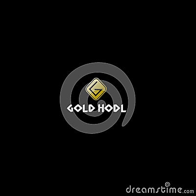 Logo luxury modern bitcoin Stock Photo