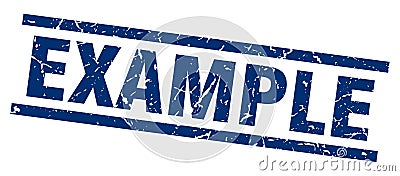 Example stamp Vector Illustration
