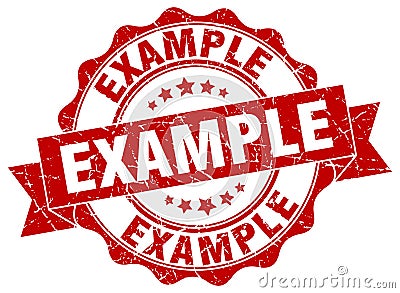 example stamp Vector Illustration