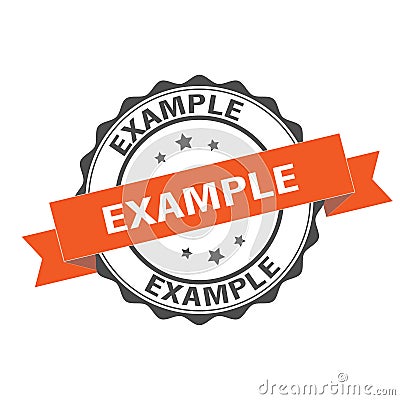 Example stamp illustration Vector Illustration