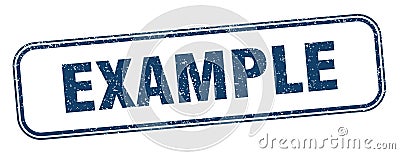 example stamp. example square grunge sign. Vector Illustration