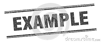 example stamp. example square grunge sign. Vector Illustration