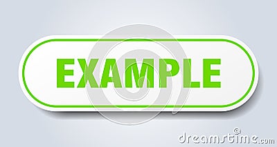 example sticker. Vector Illustration