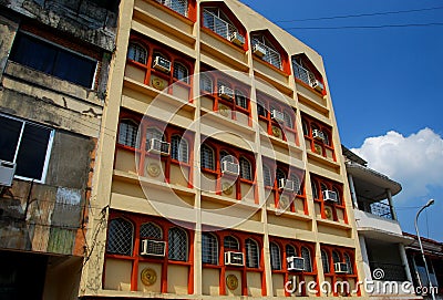 An example of the typical arcitecture in Panaji Stock Photo