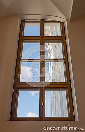 Example of window decor Stock Photo