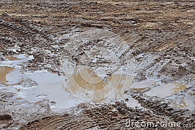 Excavated Ground Soil Stock Photo