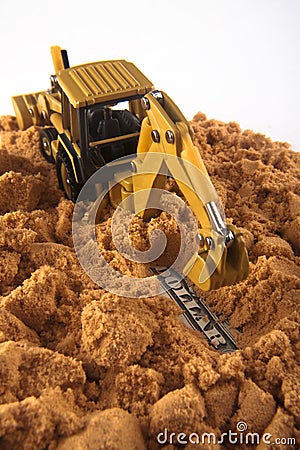 Excavating the Dollar Stock Photo