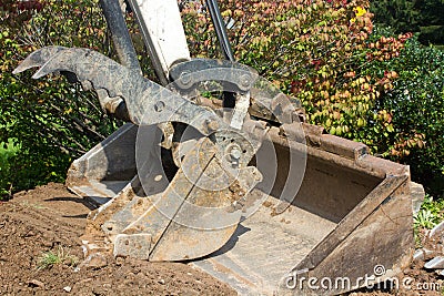 Excavating machine Stock Photo