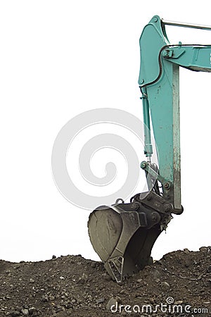 Excavator Backhoe Stock Photo