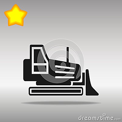 Excavator bulldozer, grader illustration Vector Illustration