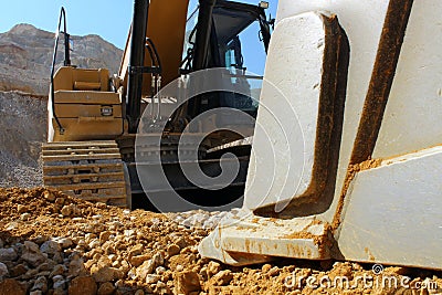 Excavator crawler digger Stock Photo