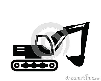 Excavator icon Vector Illustration