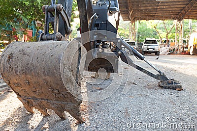 Excavator mini Stock Photo