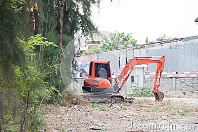 Excavator mini Stock Photo