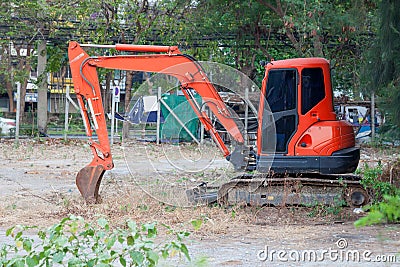 Excavator mini Stock Photo