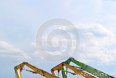 Excavator tractor dozer Stock Photo