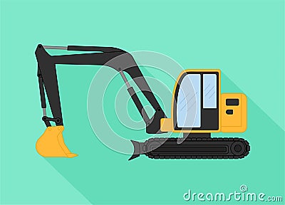 Excavator Vector Clipart by Pitripiter Vector Illustration