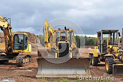 Excavators Stock Photo